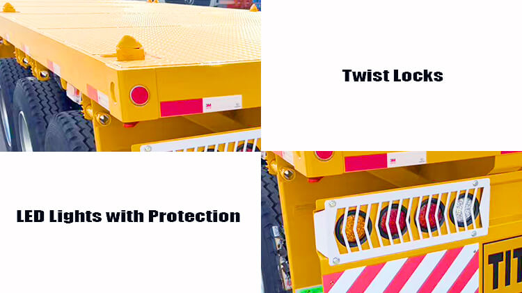 Titan Tri Axle Flatbed Trailer for Sale in El Salvador