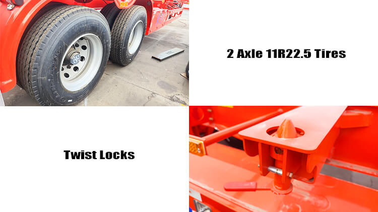 Cimc 40 Ft Container Chassis Trailer for Sale in Guam