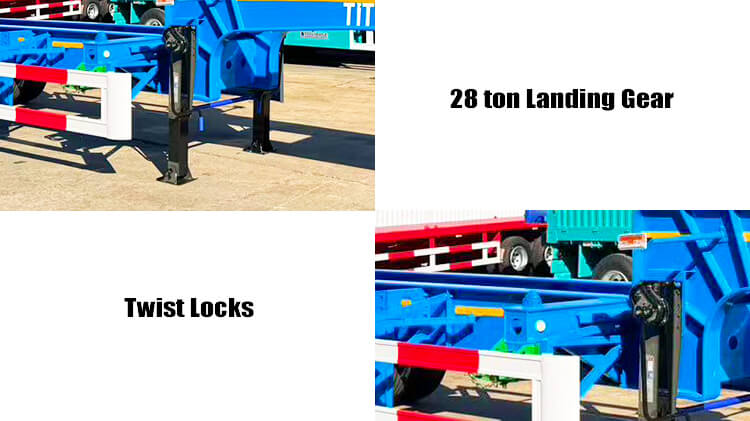 20 Ft Container Chassis for Sale in Mexico