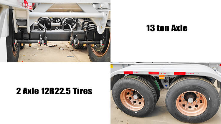 2 Axle 40 Ft Container Skeletal Trailer for Sale in Tanzania