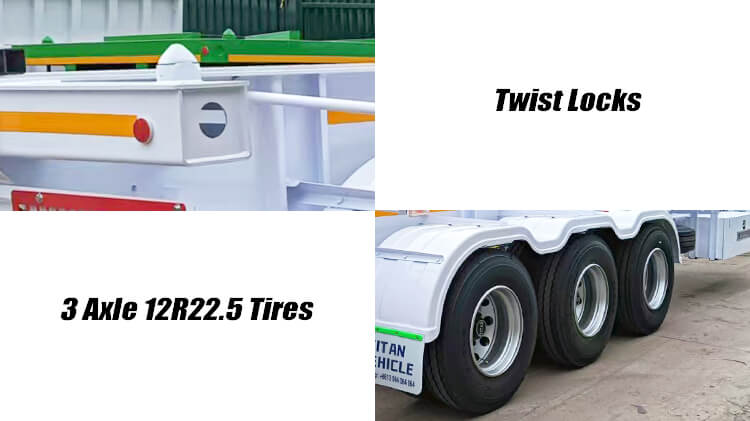 3 Axle Skeletal Semi Trailer for Sale in Kenya