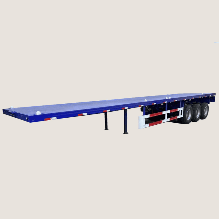 New 3 Axle 45 Ft Semi Truck Flatbed Trailer