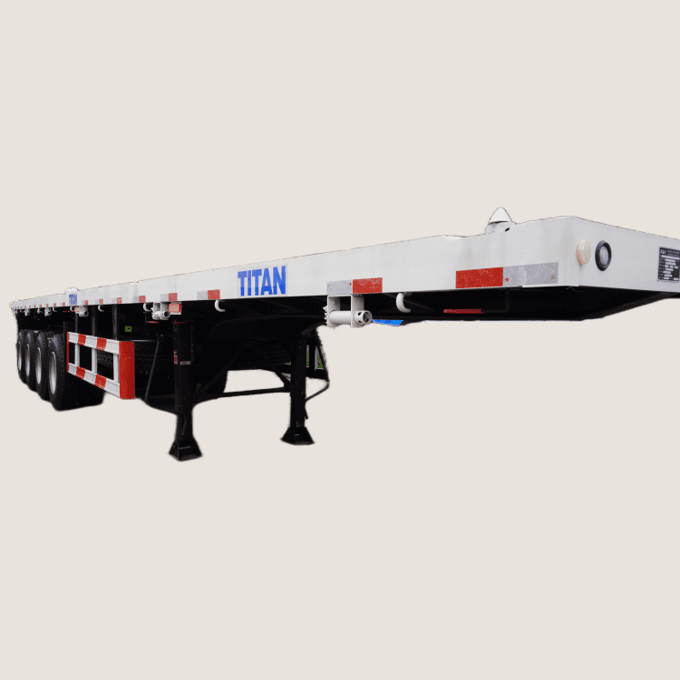 4 Axle 48 Ft Flatbed Container Semi Trailer