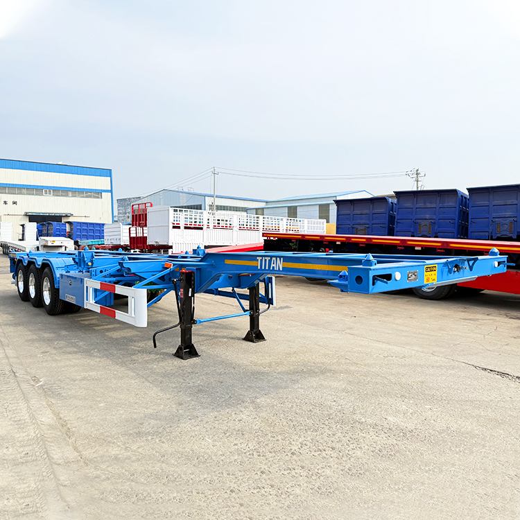 3 Axle 40 Ft Container Transport Chassis Trailer