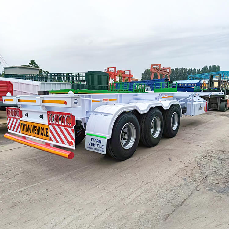 New Tri Axle Skeletal Semi Trailer