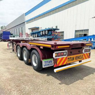 3 Axle 40 Ft Shipping Container Trailer